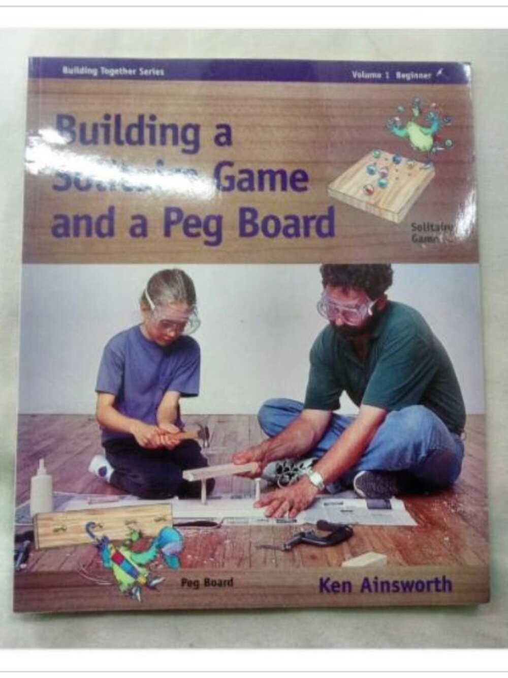 Building a Solitaire Game and a Peg Board Ken Ainsworth Paperback Book Vintage